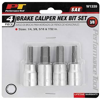 EPEX チェキ　サイン　ウィシ Performance Tool W1339 Brake Caliper Hex Bit Set (4-Piece